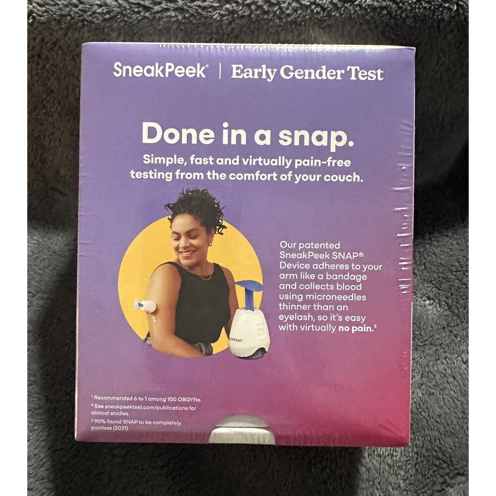 SneakPeek Early Gender Test | At-Home Blood Test | New Sealed Box